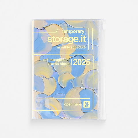 MARK'S Inc. 2025 Yoshiki Okamura Storage It Monthly Planner Blue