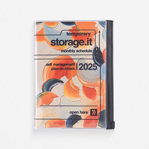 MARK'S Inc. 2025 Yoshiki Okamura Storage It Monthly Planner Orange