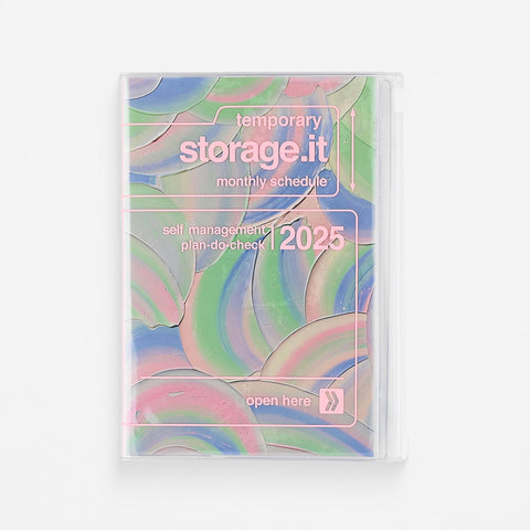 MARK'S Inc. 2025 Yoshiki Okamura Storage It Monthly Planner Pink