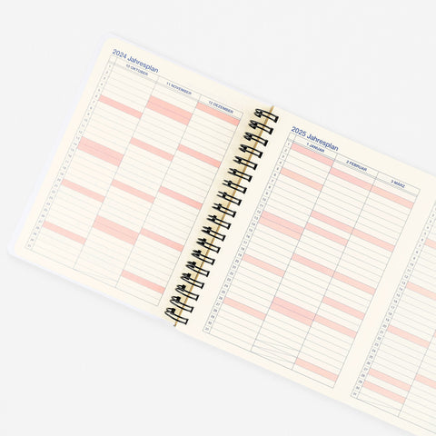 Delfonics Rollbahn 2025 Monthly Planner Beige | Large, A5 Or Extra Large