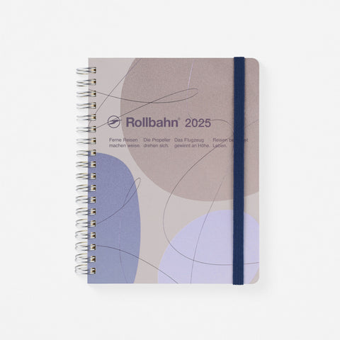 Delfonics Rollbahn 2025 Calando Monthly Planner Medium Or Large | 3 Colorways Neutral [Stainless Steel Binding] / Medium [4 x 5.25"]