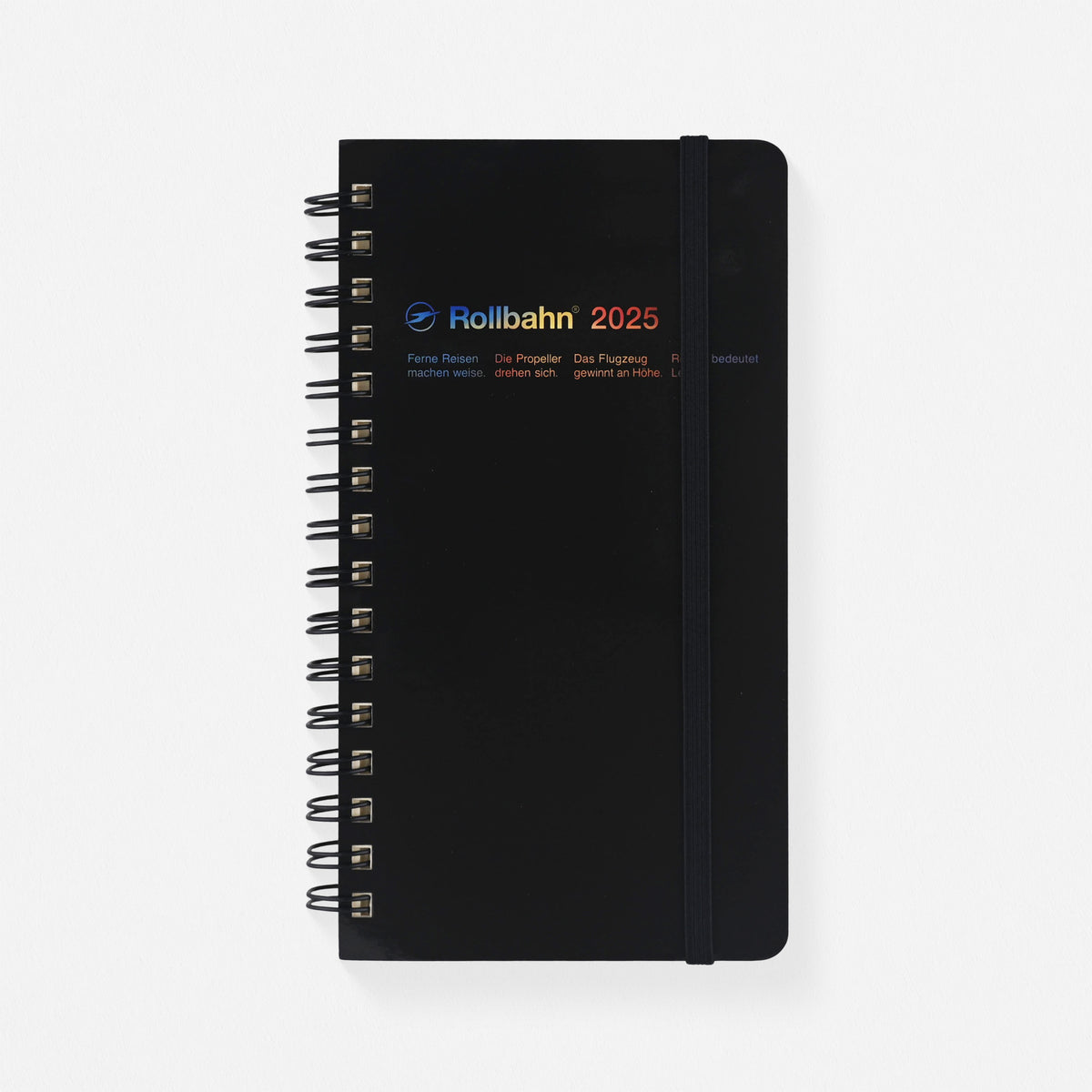 Delfonics Rollbahn 2025 Chance Slim Monthly Planner | White, Black Or Light Blue Black