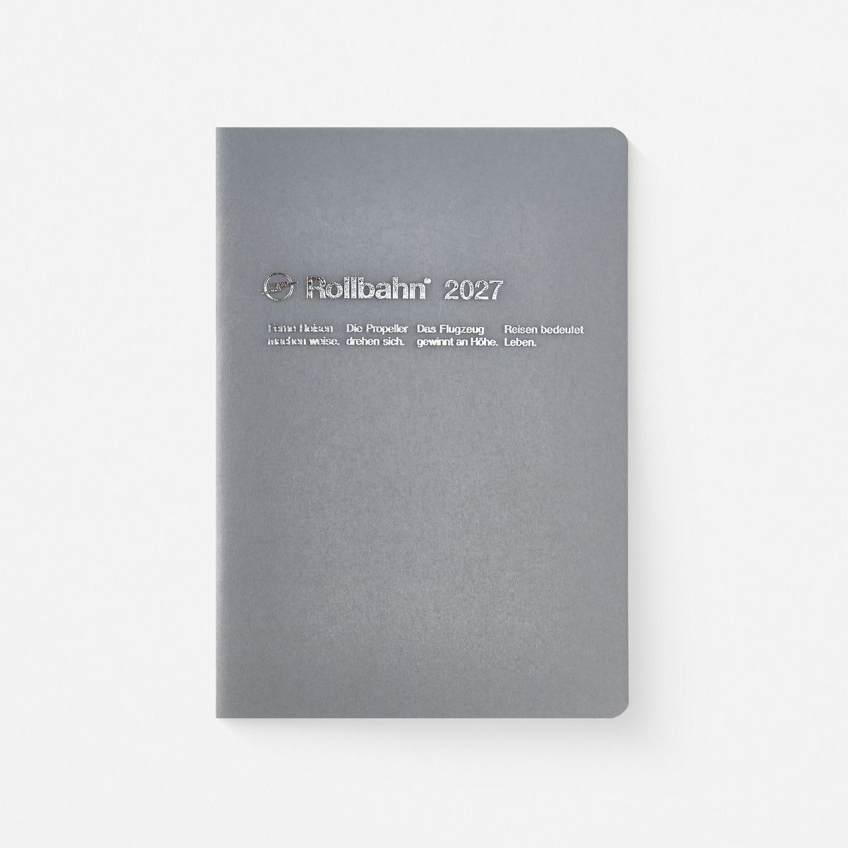 2027 Rollbahn Monthly Notebook Planner Clear Blue, Clear Pink Or Clear Gray | 2 Sizes