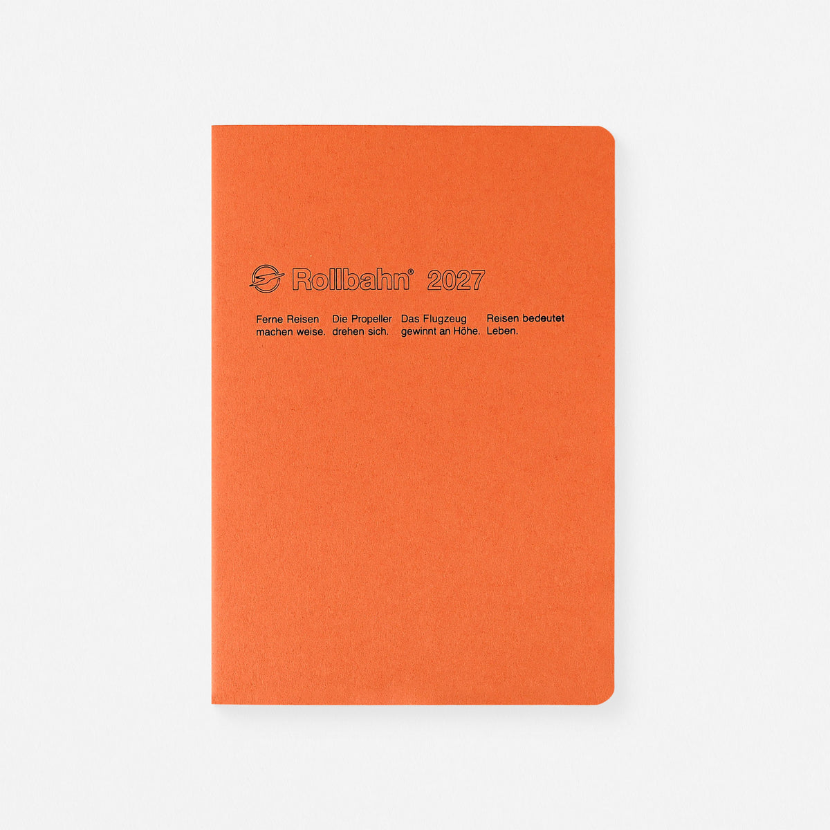 2027 Rollbahn Monthly Notebook Planner Homme Orange | 2 Sizes