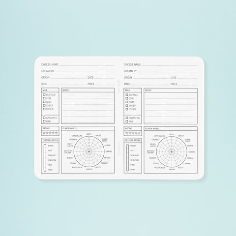 33 Books Co. Cheese Tasting Pocket Journal
