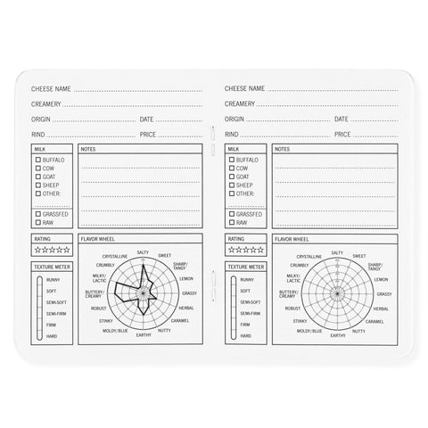 33 Books Co. Cheese Tasting Pocket Journal
