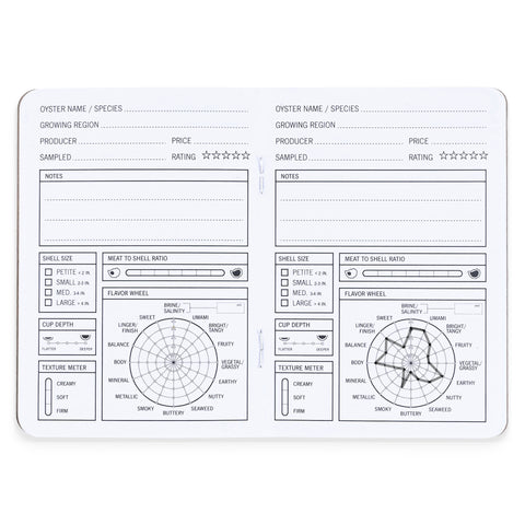 33 Books Co. Oysters Tasting Pocket Journal