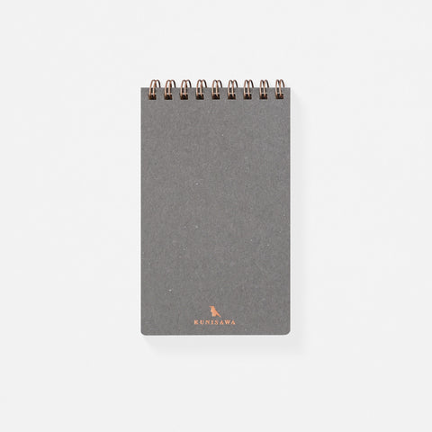 Kunisawa Find Ring Pocket Note Notebook Grid | 3 Colors Grey