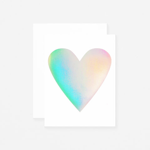 Banquet Workshop Hologram Heart Greeting Card 