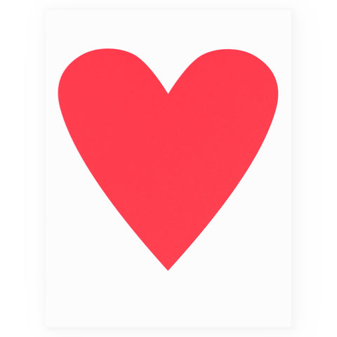 Banquet Workshop Neon Pink Heart Greeting Card 