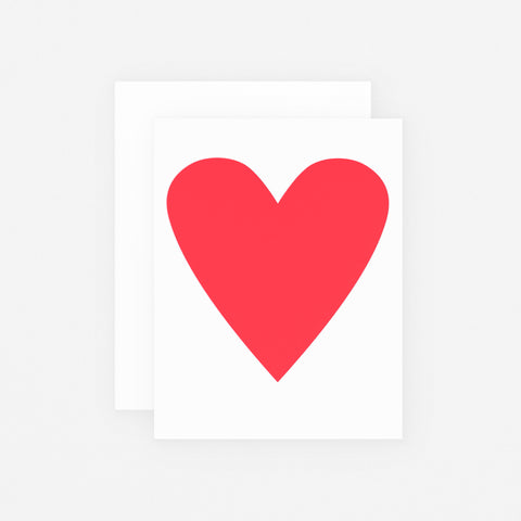 Banquet Workshop Neon Pink Heart Greeting Card 