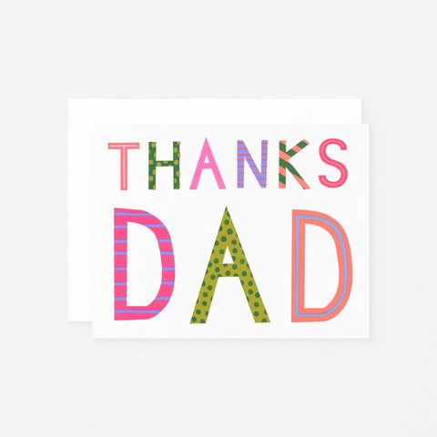 Banquet Workshop Thanks Dad Father's Day Card 