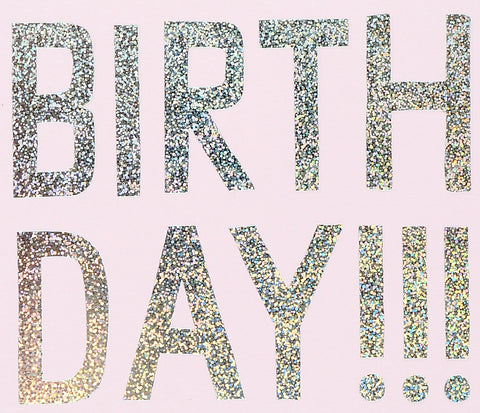 Banquet Workshop Hologram Foil Birthday Card 