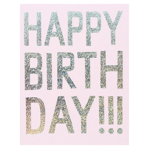 Banquet Workshop Hologram Foil Birthday Card 