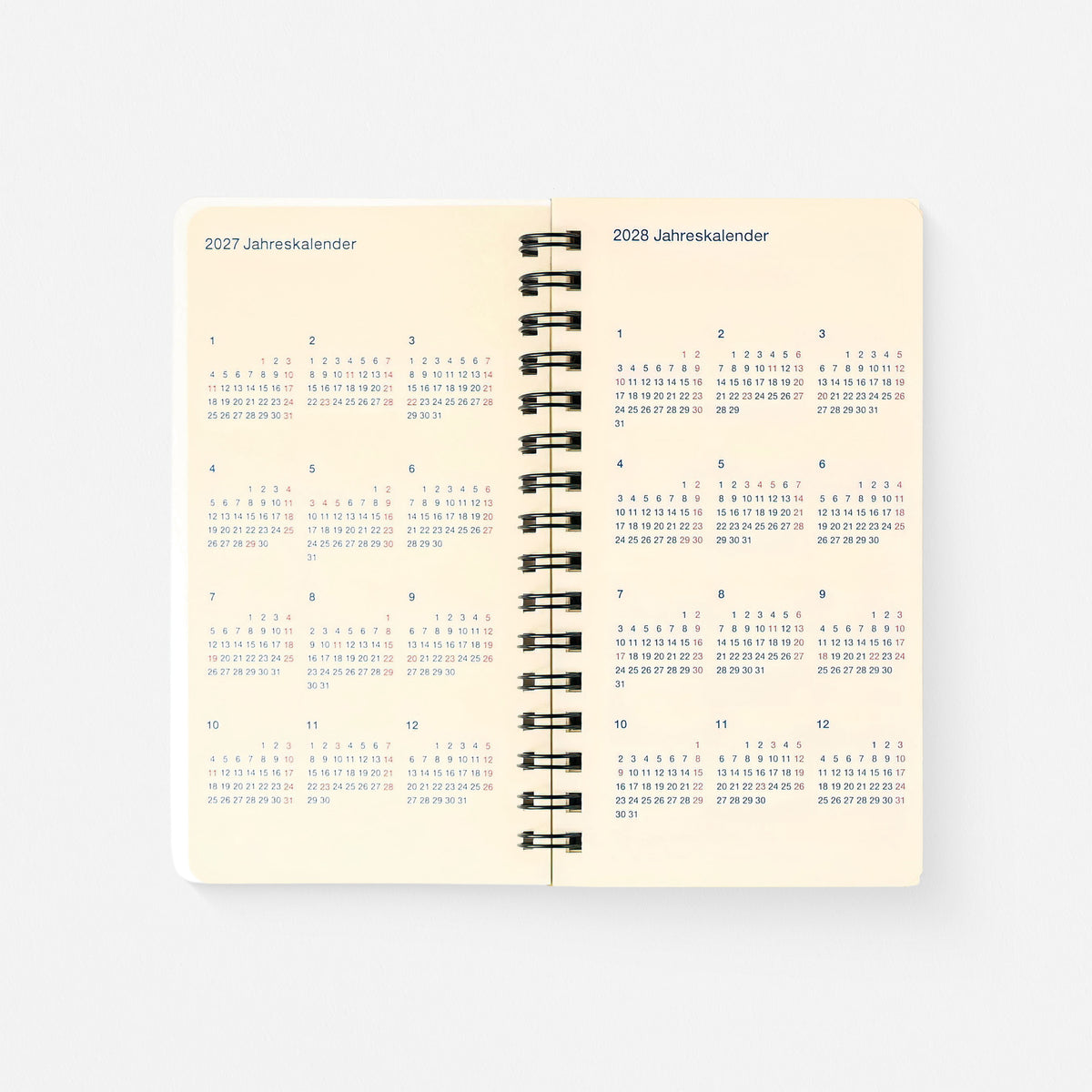 2027 Rollbahn Monthly Planner Monaural Slim | 3 Colors