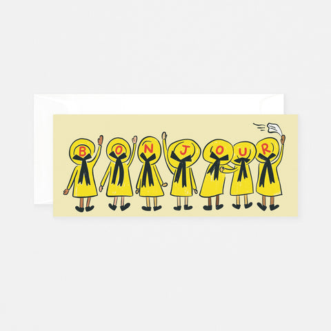 Courage Card Co. Bonjour Greeting Card