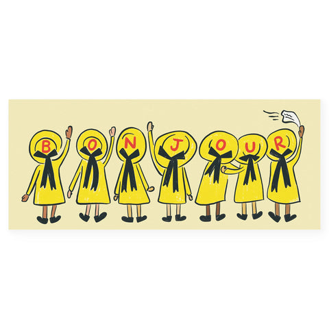 Courage Card Co. Bonjour Greeting Card