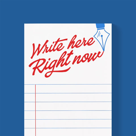 Crispin Finn Write Here Right Now Notepad