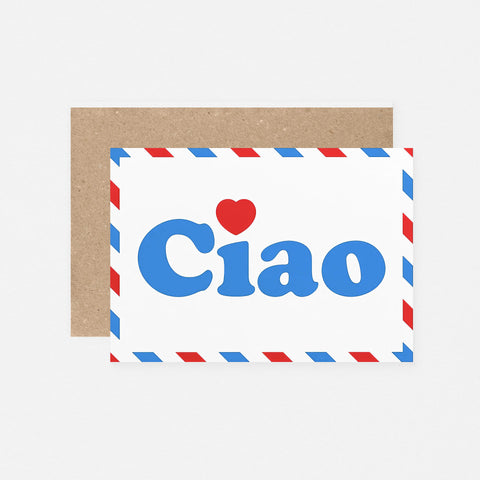 Crispin Finn Ciao Greeting Card