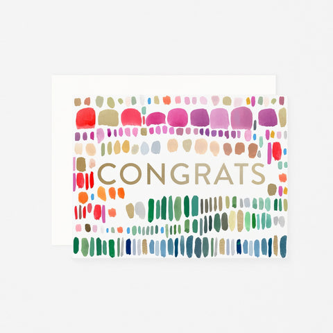 Dear Hancock Congrats Paint Marks Greeting Card
