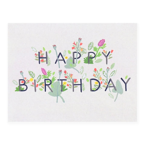 Dear Hancock Happy Birthday Floral Greeting Card