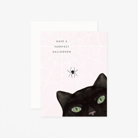 Dear Hancock Have A Purrfect Halloween Greeting Card 