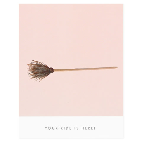 Dear Hancock Your Ride is Here! Halloween Card 