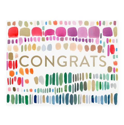 Dear Hancock Congrats Paint Marks Greeting Card