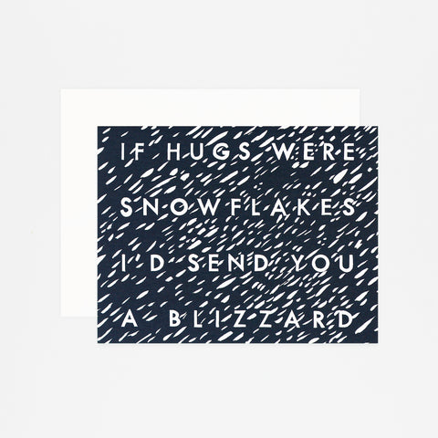 Dear Hancock If Hugs Were Snowflakes Holiday Card 