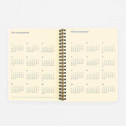 Delfonics Rollbahn 2024 Monthly Planner Yellow | Large, A5 Or Extra Large 