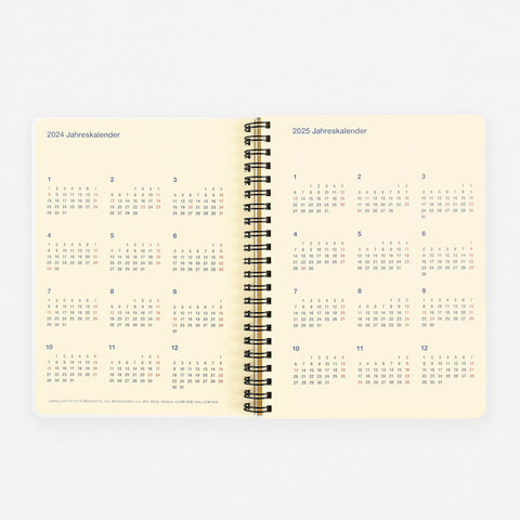 Delfonics Rollbahn 2024 Monthly Planner Light Blue | Large, A5 Or Extra Large 