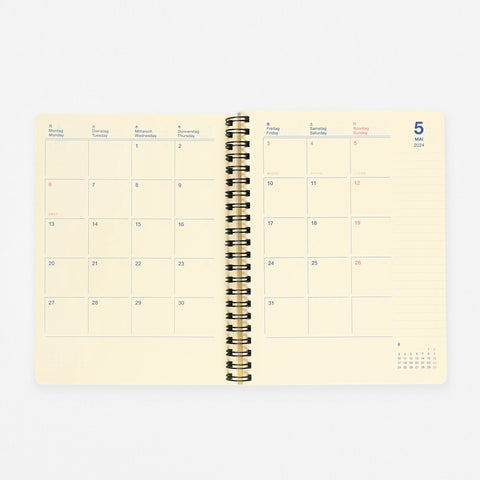 Delfonics Rollbahn 2024 Monthly Planner Dark Green | Large, A5 Or Extra Large 