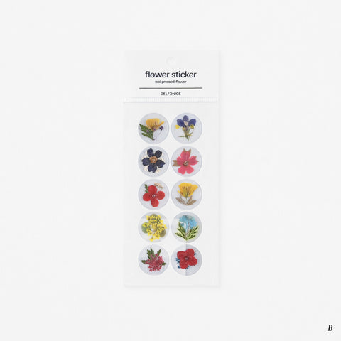 Delfonics Real Pressed Flower Stickers | Style A Or B