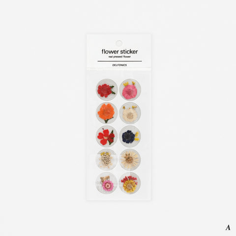 Delfonics Real Pressed Flower Stickers | Style A Or B