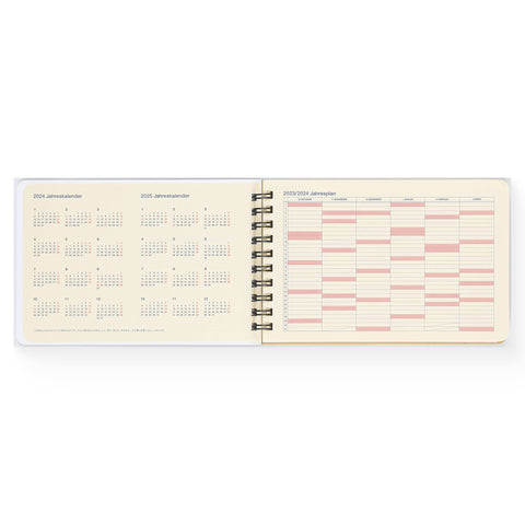 Delfonics Rollbahn 2024 Monthly Planner Horizontal Medium Black 