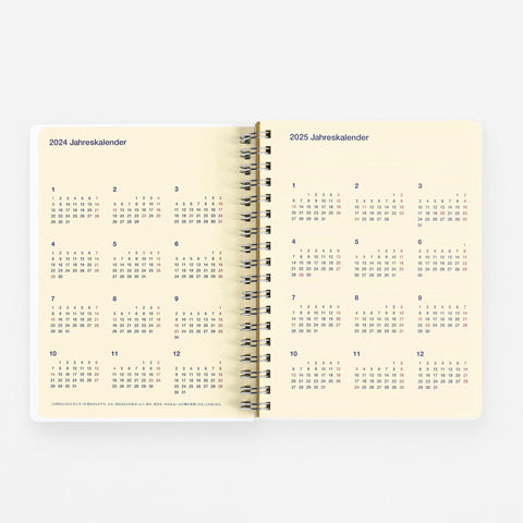 Delfonics Rollbahn 2024 Monthly Planner Leblanc Light Blue | Medium Or Large 