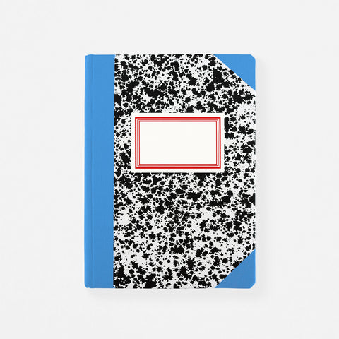 Emilio Braga Cloud Print Notebook Black, White & Blue A5 | Lined or Grid 