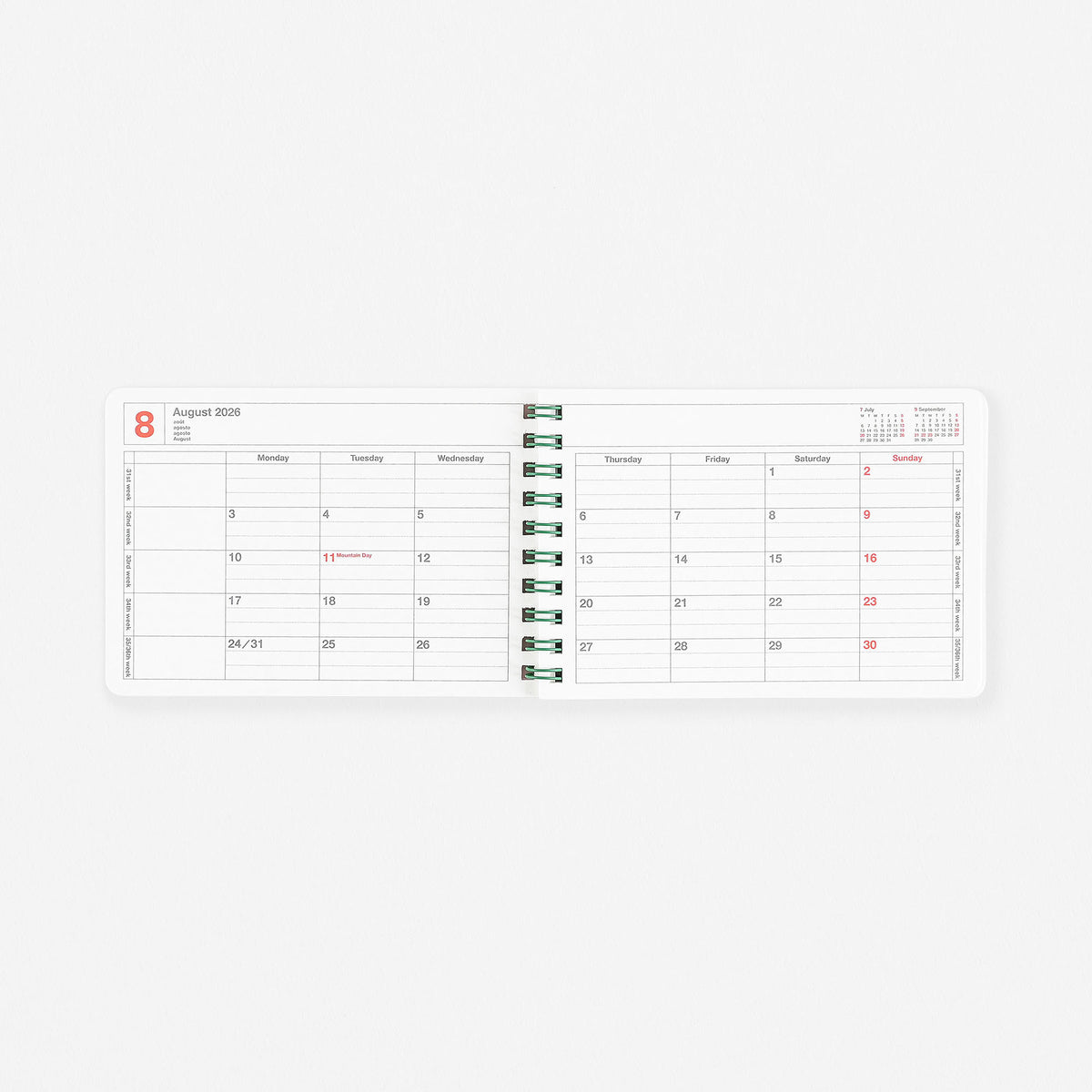 MARK'S Inc. 2026 Mini Monthly Planner