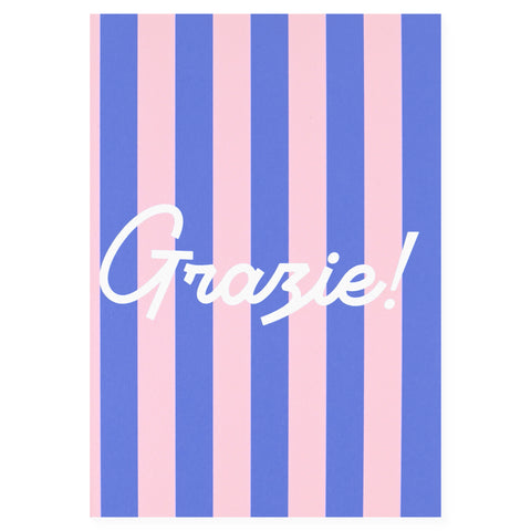 Fin Studio Grazie Stripes Thank You Card