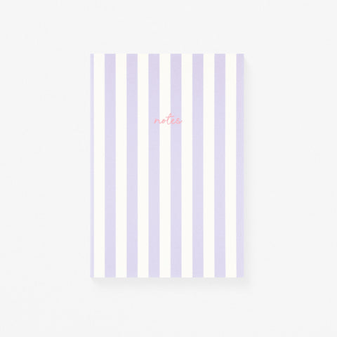 Fin Studio Fin Studio Striped Notebook | 9 Colors Lavender