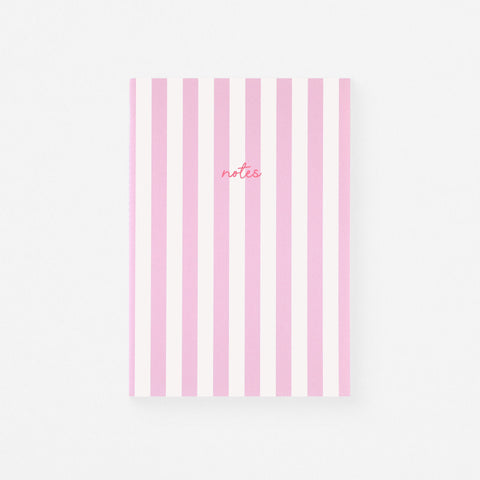 Fin Studio Fin Studio Striped Notebook | 9 Colors Pink