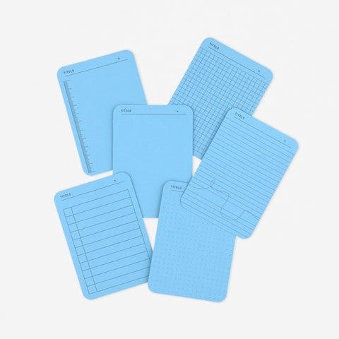 Foglietto Assorted Formats Memo Cards A7 Blue 