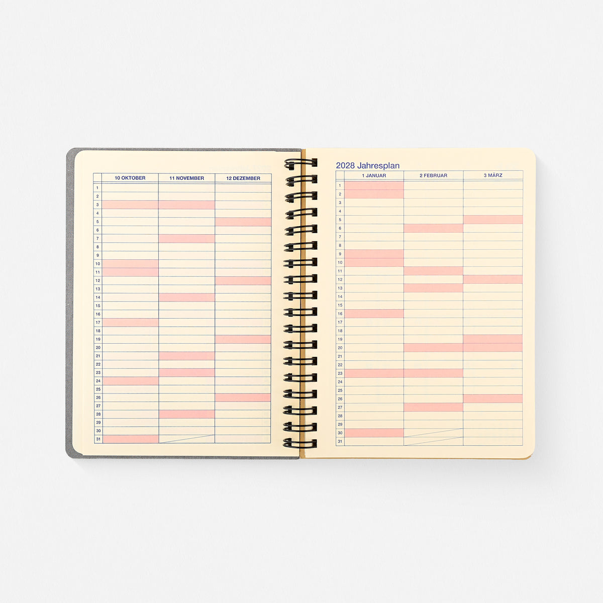 2027 Rollbahn Monthly Planner Graffiti Black | 2 Sizes