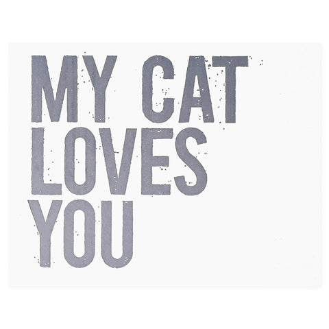 Fugu Fugu My Cat Loves You Greeting Card 
