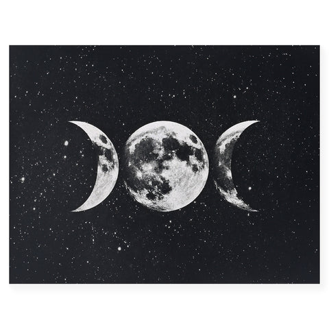 The Galek Sea Triple Moon Goddess Greeting Card 