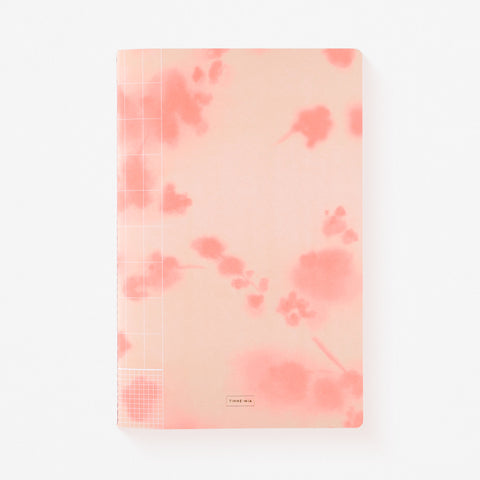 Tinne + Mia Ginger Blossom + Rose Grid Set of Two  Large Exercise Notebooks Lined 