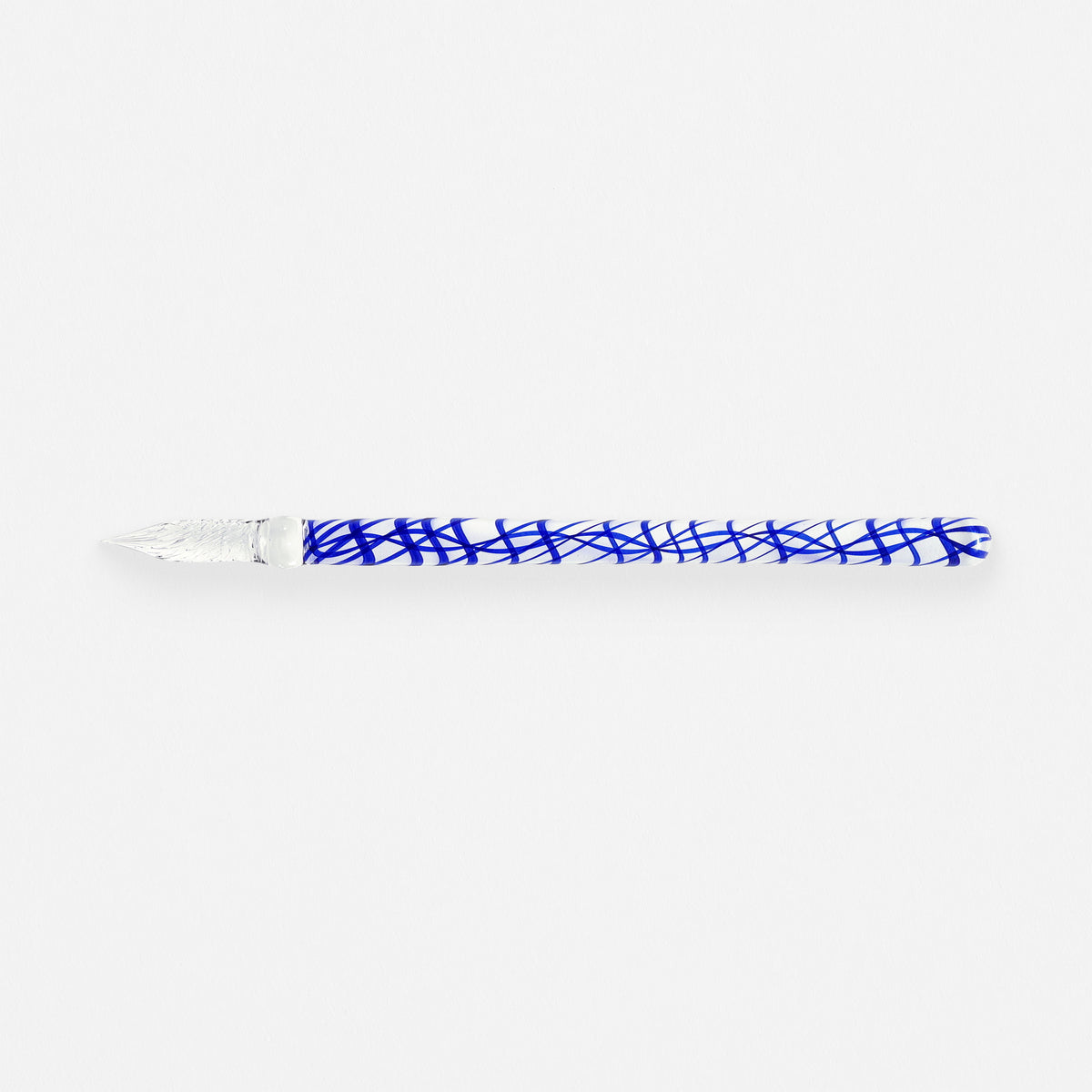 J. Herbin Hand-Blown Glass Dip Pen Swirl | 3 Colors Eclat de Saphir (Blue)