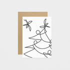 Kinshipped Trees Lines Holiday Card