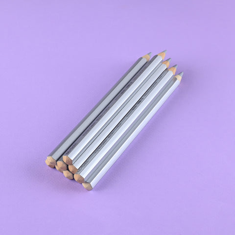 Koh-I-Noor Jumbo Colored Pencil Silver Metallic