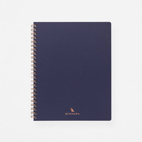 Kunisawa Find Ring Note Notebook Executive Dot Grid | 5 Colors Indigo